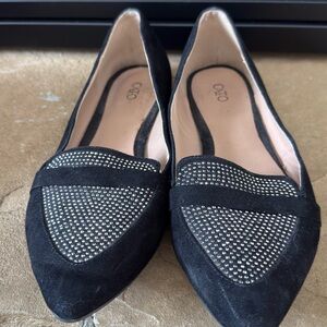 Cato Black Studded Women's Flats